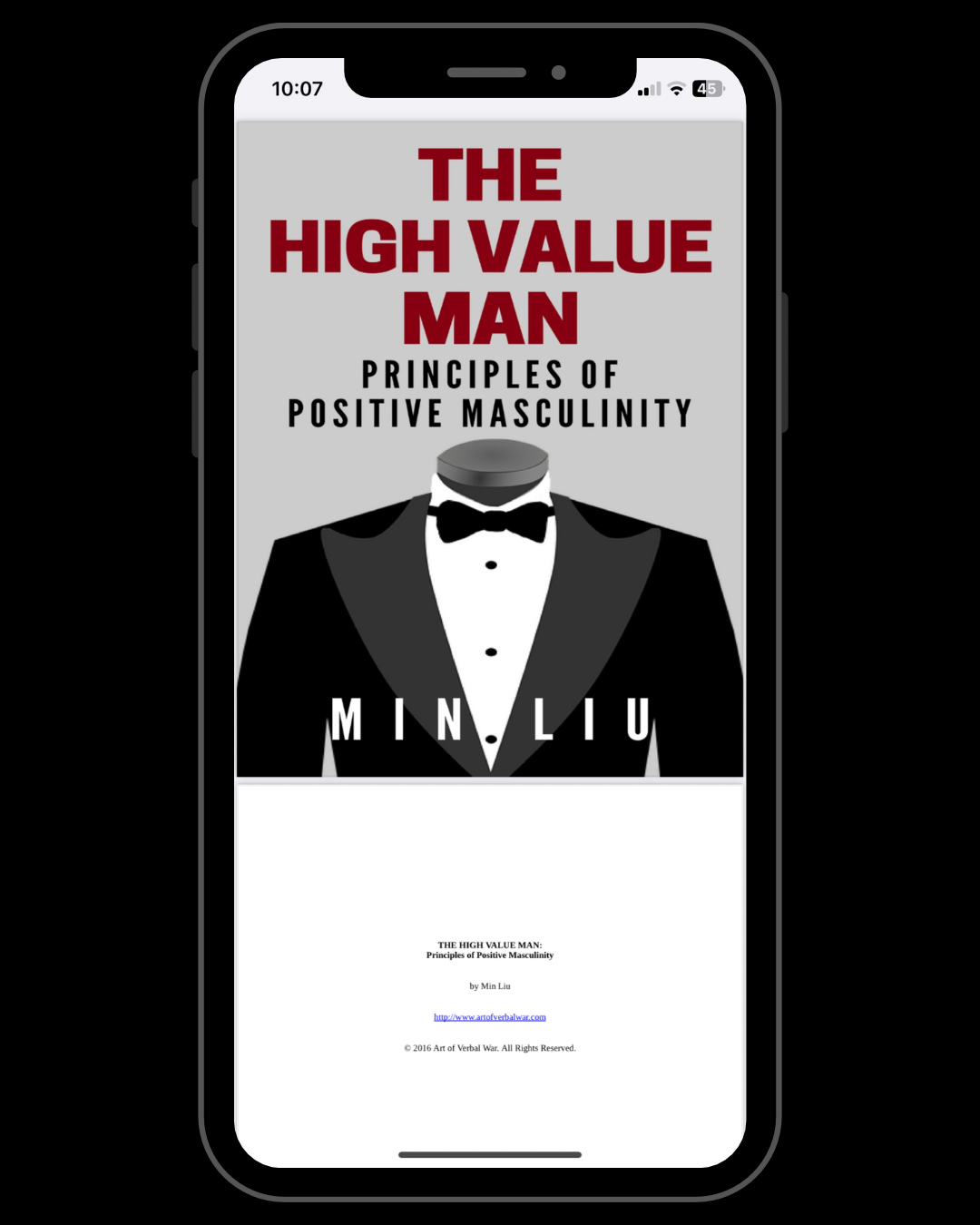 The High Value Man: Principles of Positive Masculinity
