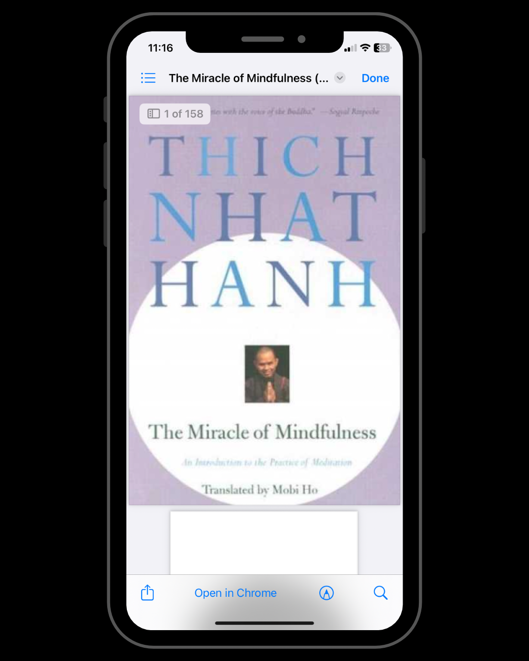 The Miracle of Mindfulness: An Introduction to the Practice of Meditation