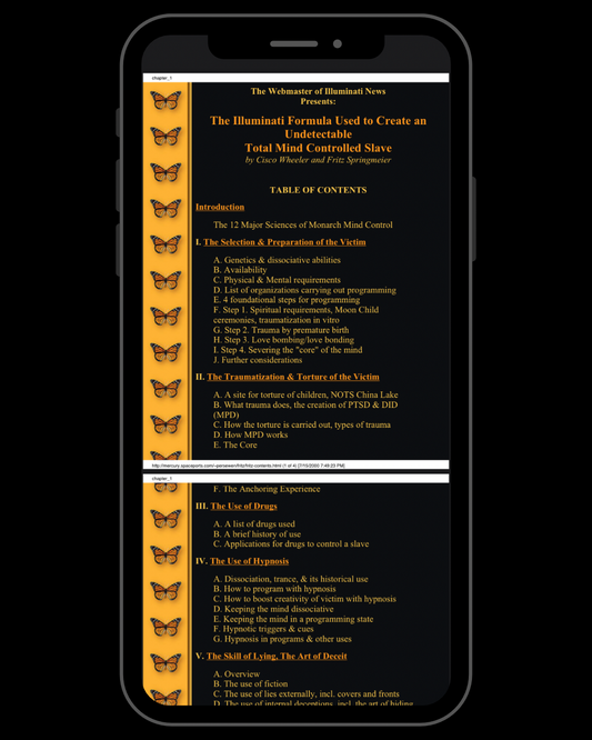 The Illuminati Formula used to Create an Undetectable Total Mind Controlled Slave
