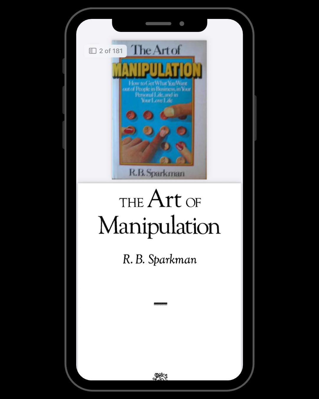 The Art of Manipulation