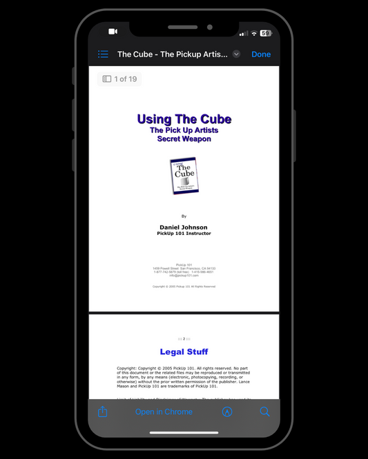Using the Cube: The Pickup Artists Secret Weapon