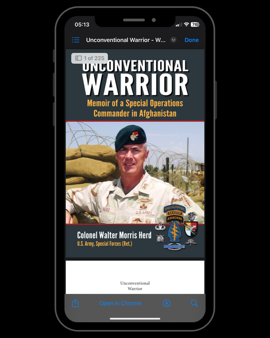 Unconventional Warrior: Memoir of a Special Operations Commander in Afghanistan