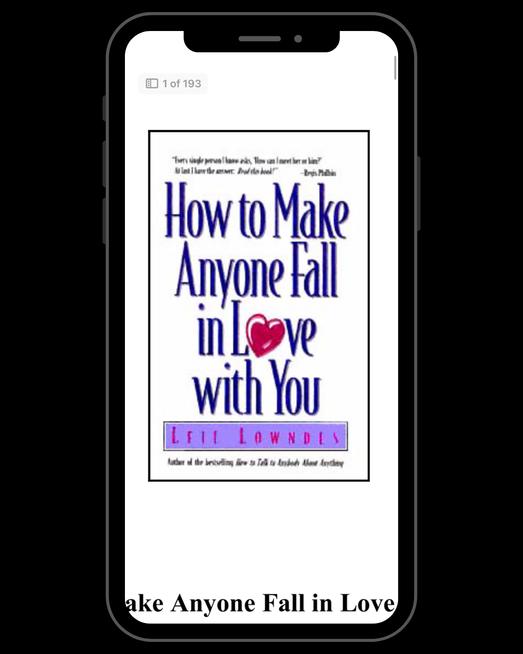 How to Make Anyone Fall in Love with You