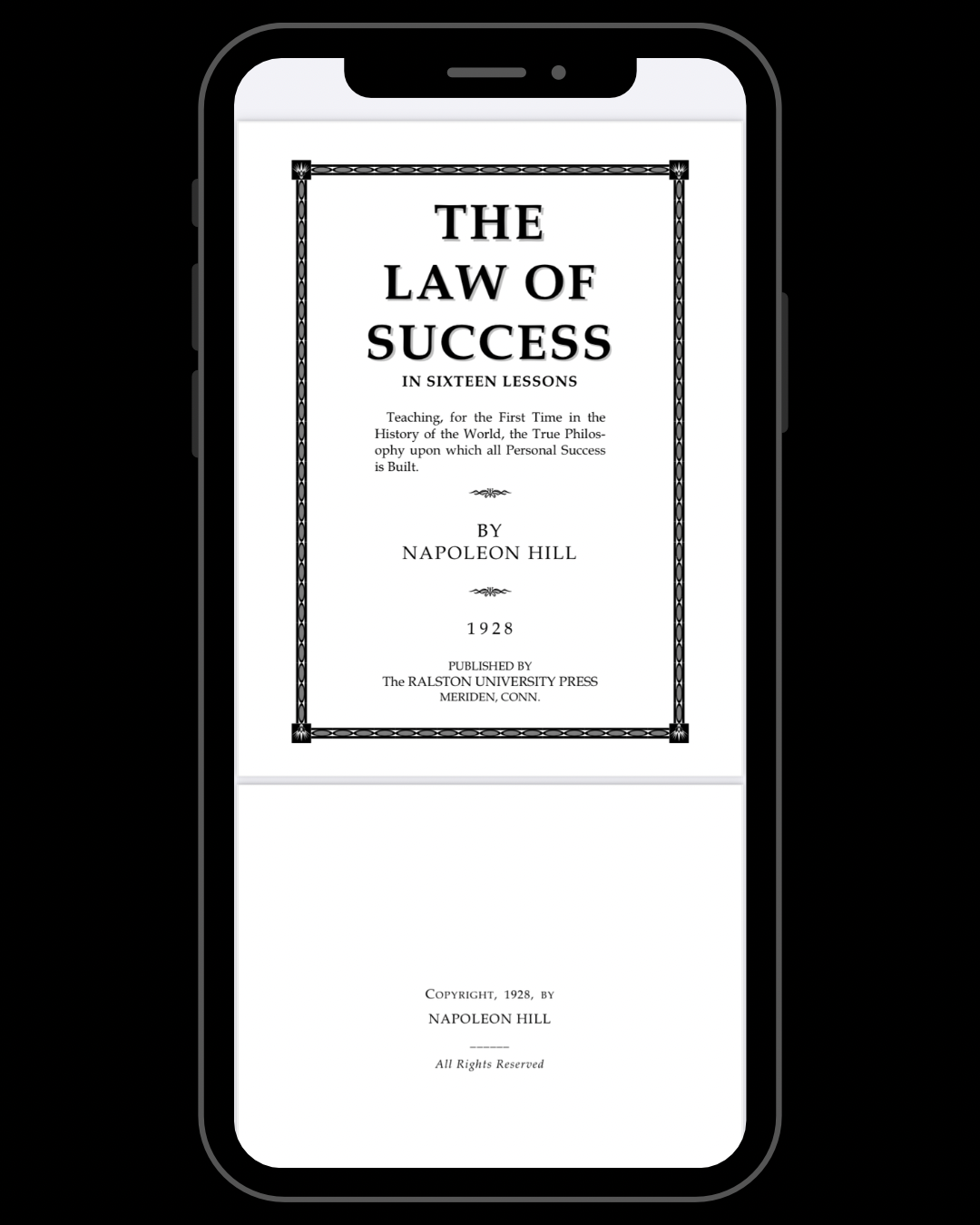 The Law of Success in Sixteen Lessons