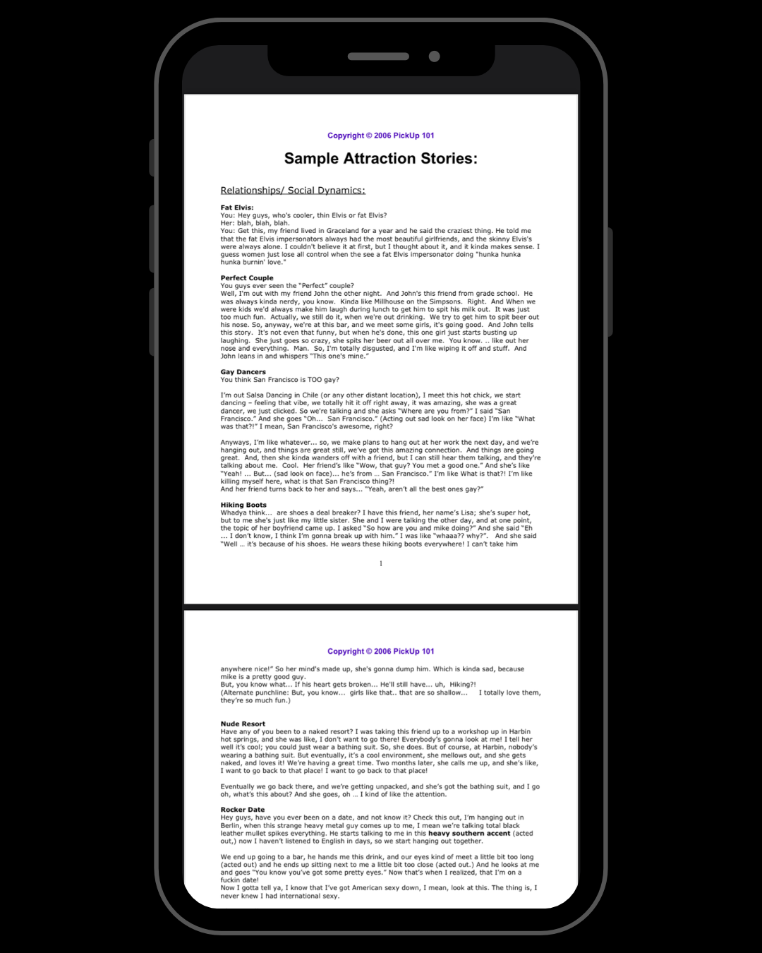 Sample Attraction Stories