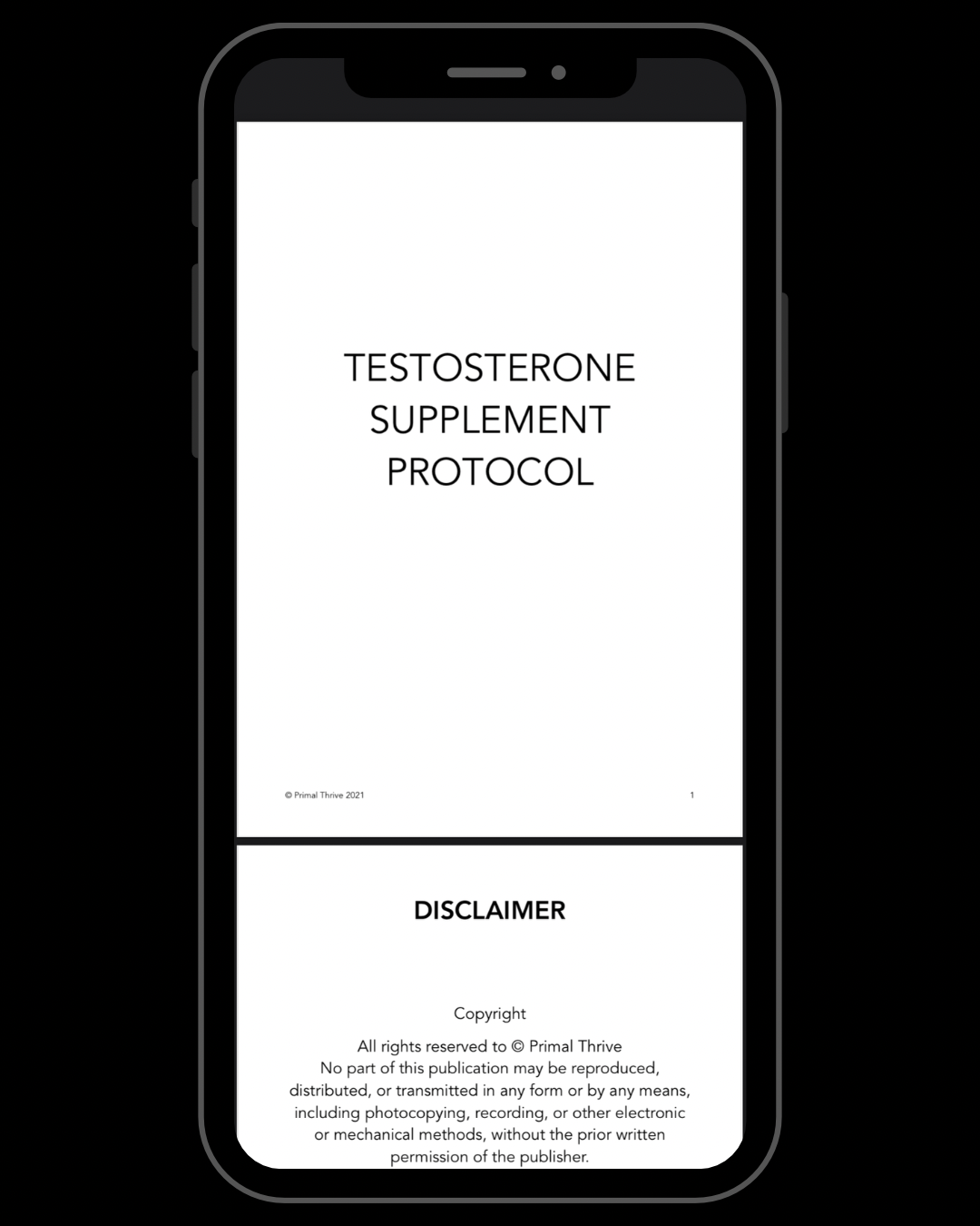 Testosterone Supplement Protocol
