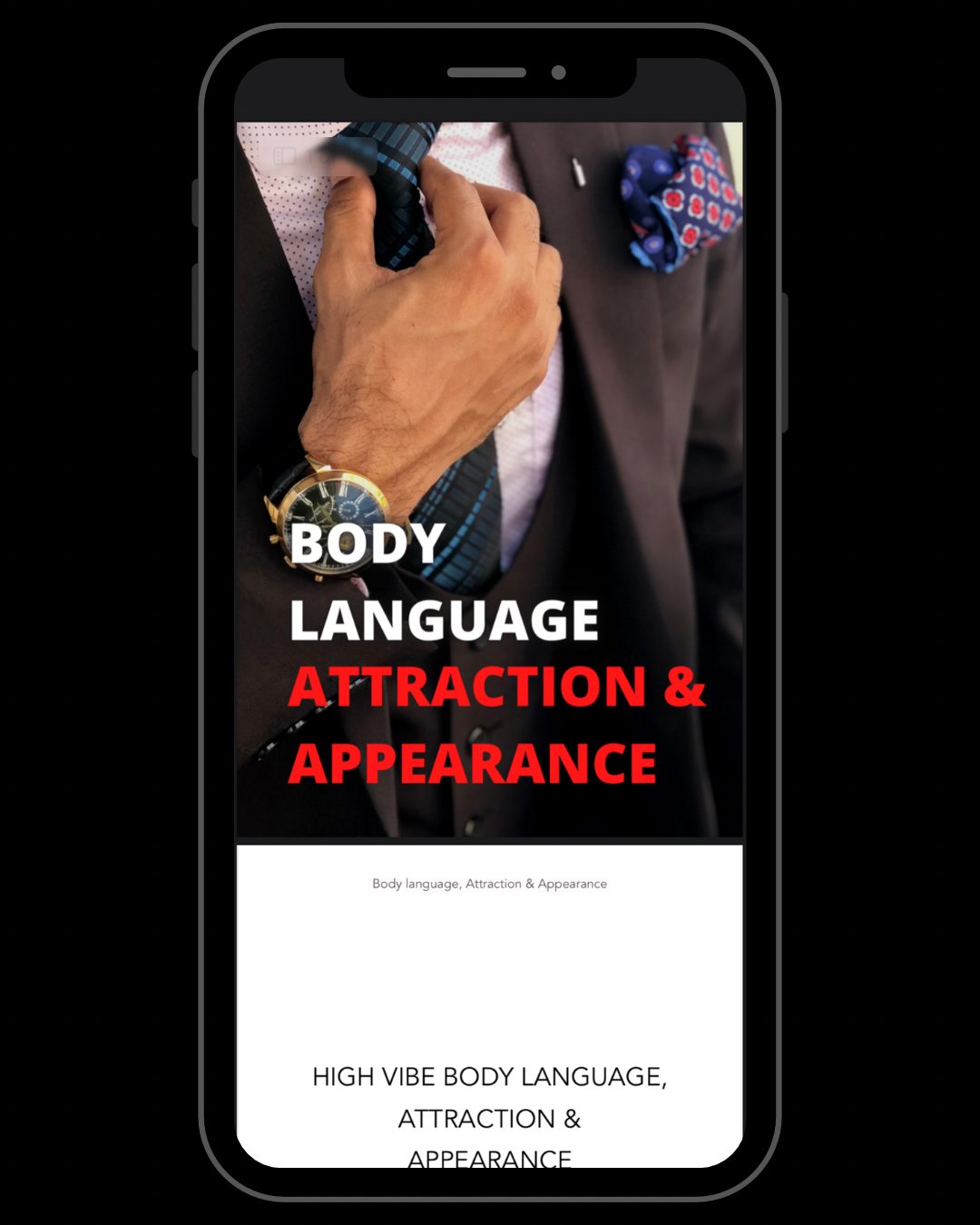 Body Language Attraction and Appearance