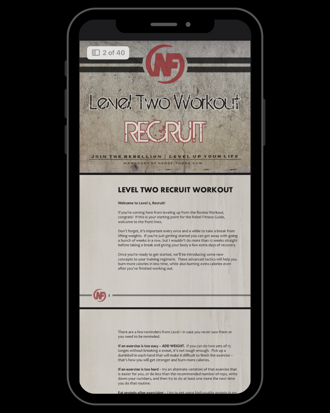 Level Three Workout: Recruit