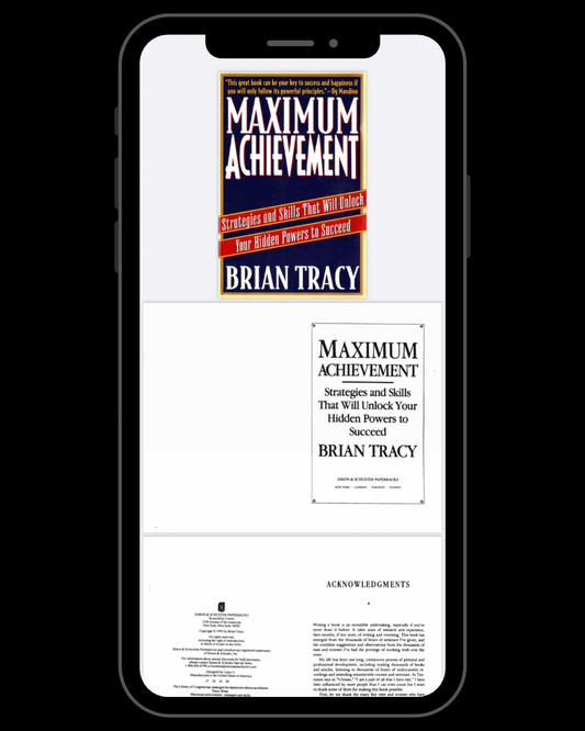 Maximum Achievement: Strategies and Skills that will Unlock Your Hidden Powers to Succeed