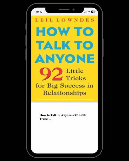 How to Talk to Anyone: 92 Little Tricks for Big Success in Relationship