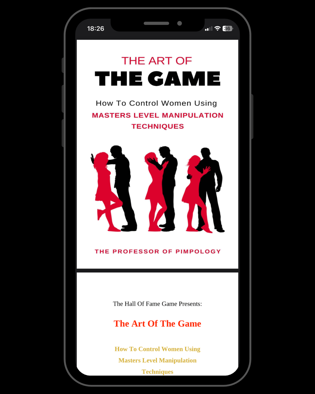 The Art of the Game: How to Control Women using Masters Level Manipulation Techniques