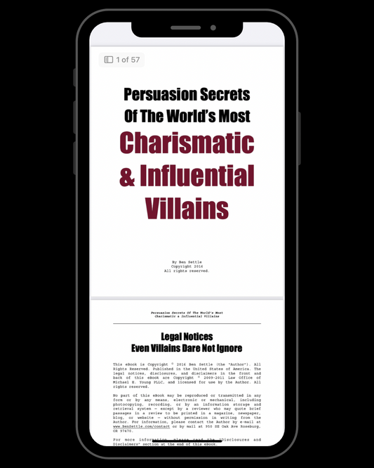 Persuasion Secrets of the World's Most Charismatic & Influential Villain