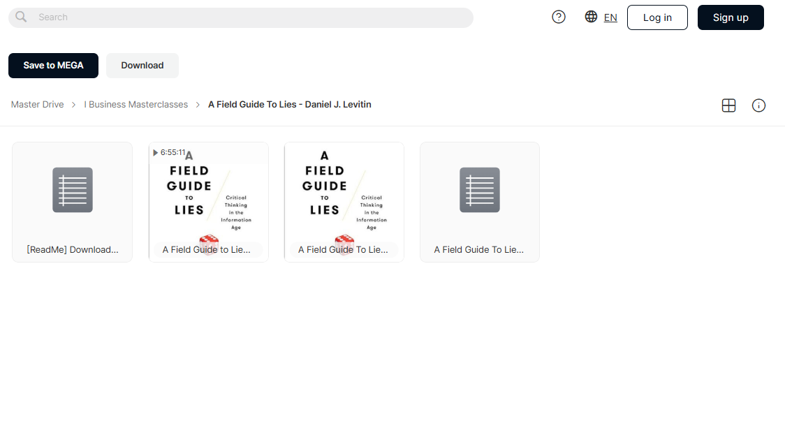 A Field Guide to Lies