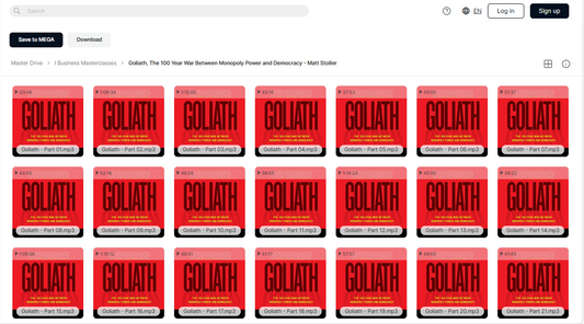 Goliath, The 100 Year War Between Monopoly Power and Democracy