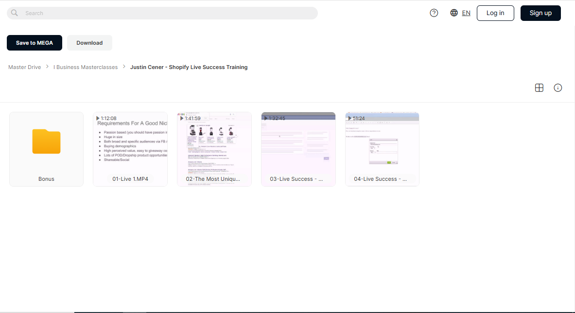 Shopify Live Success Training